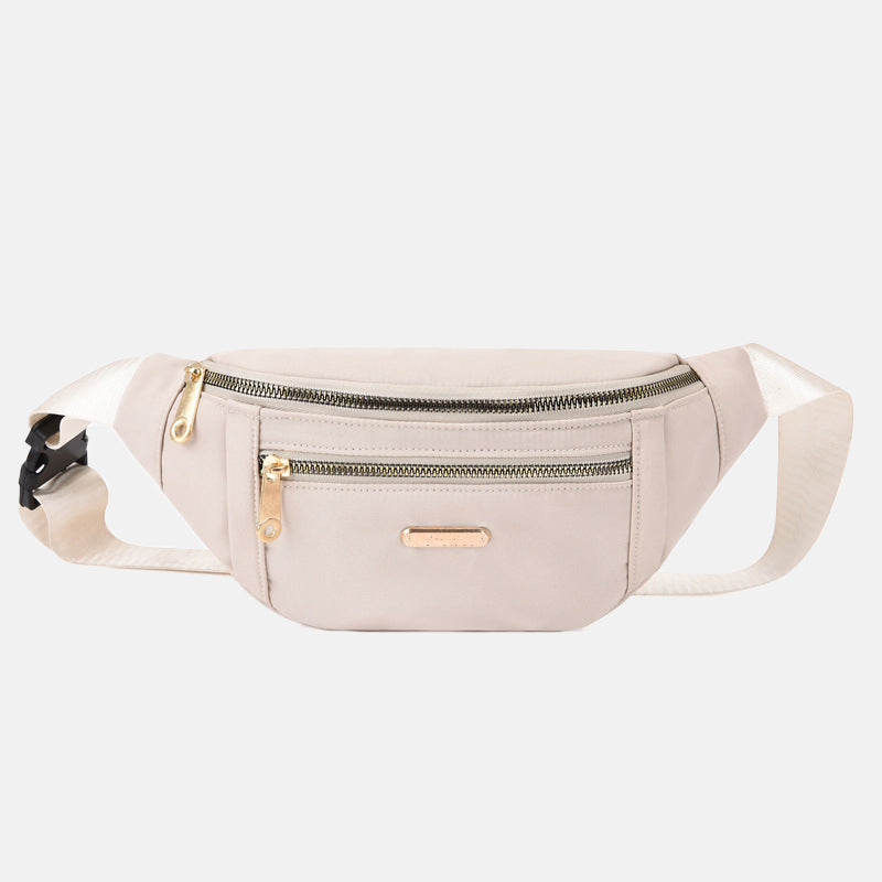 Women’s Double Zippers Waist Fanny Packs in Polyester image 8