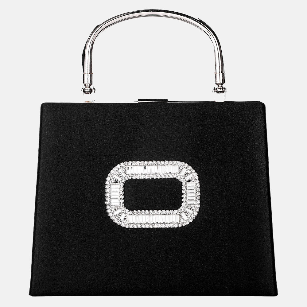 Women’s Circle Of Rhinestones Square Evening Bags image