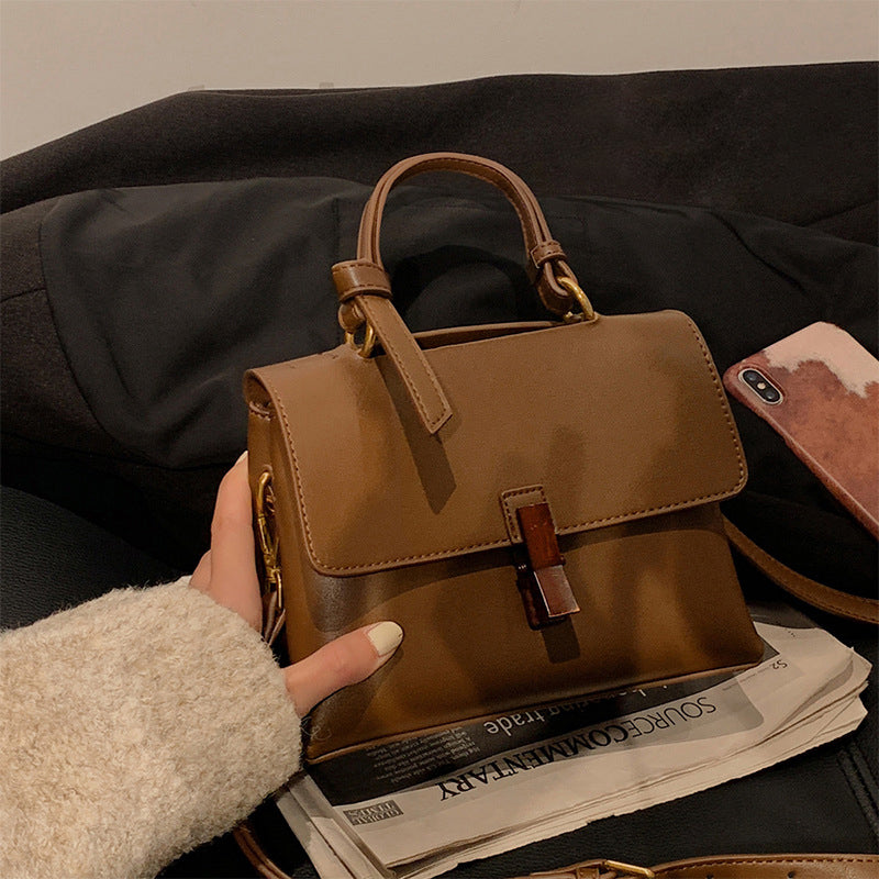 Women’s Small Top Handle Flap Shoulder Satchel Bags image 3