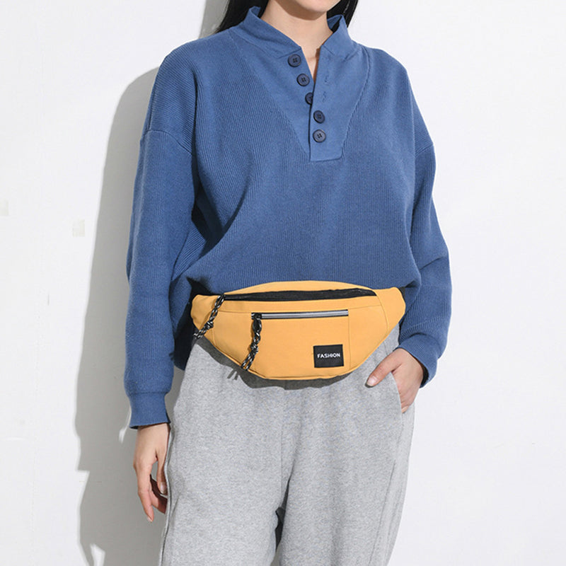 Women’s Oxford Cloth Double Zipper Fanny Packs image 8