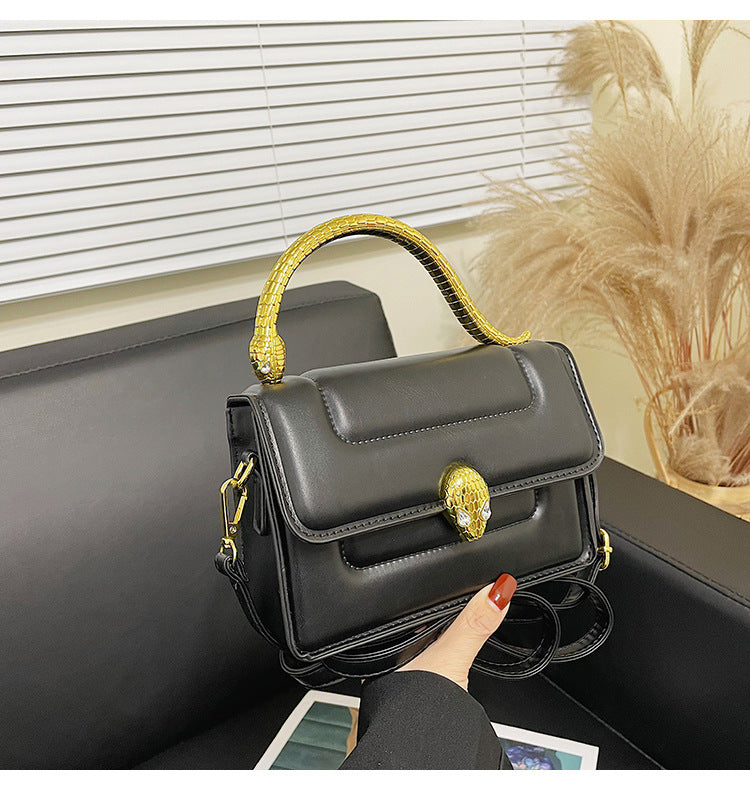 Women’s Snake Top Handle Shoulder Handbags image 3