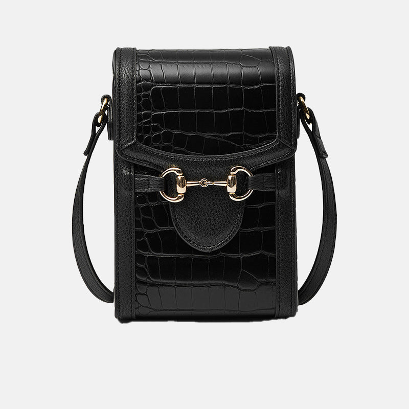 Women’s Horsebit Croc Print Mini Crossbosy Bags image 10