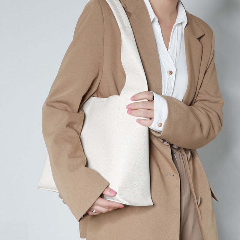 Women’s Genuine Leather Shoulder Hobo Bags with Interior Purse image 6