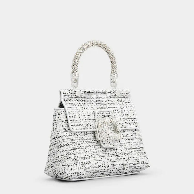 Women’s Velvet Rhinestone Small Handbags image 2