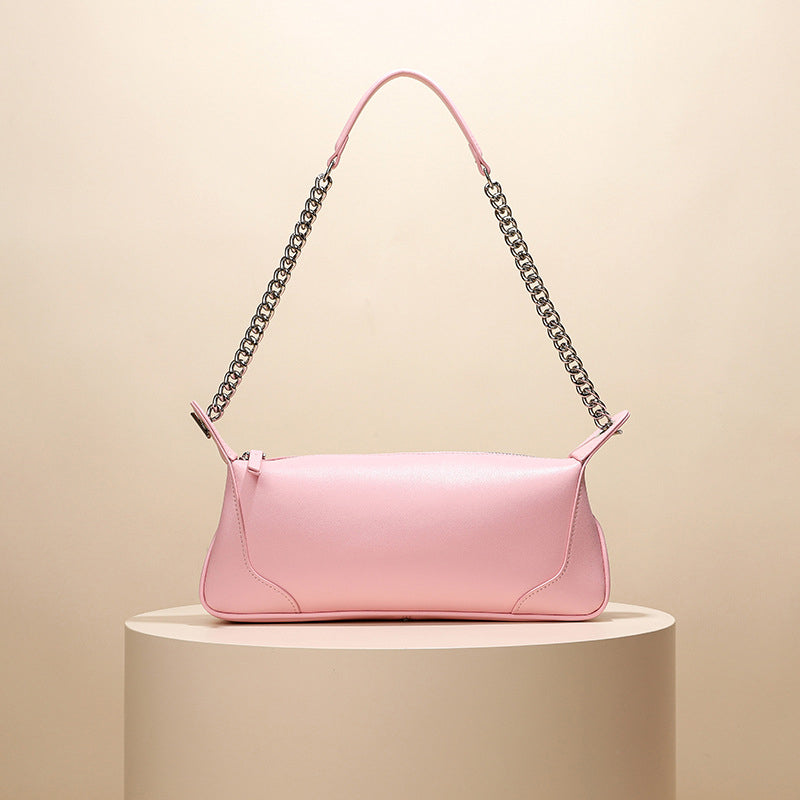 Women’s Classic Genuine Leather Baguette Bags image 7