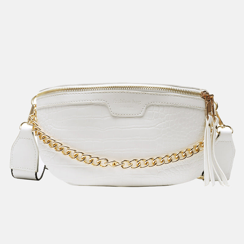 Women’s Croc Print Chains Cross Body Fanny Packs image 3