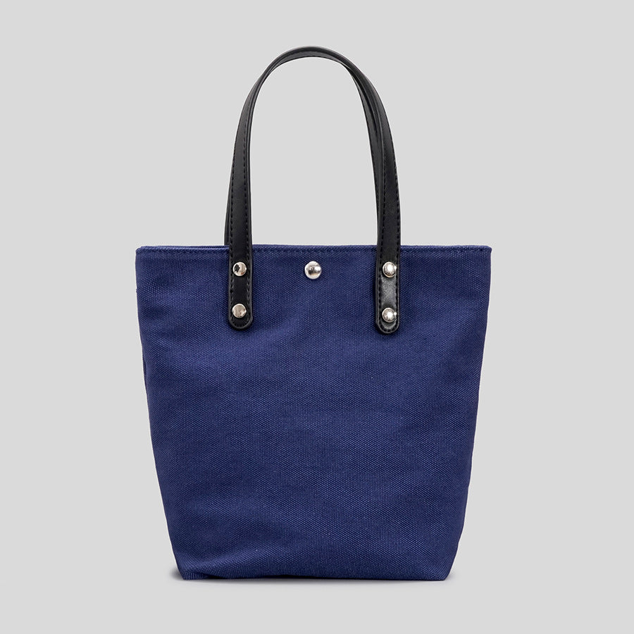 Women’s Rhinestone Stars Canvas Tote Bags in Navy image 4