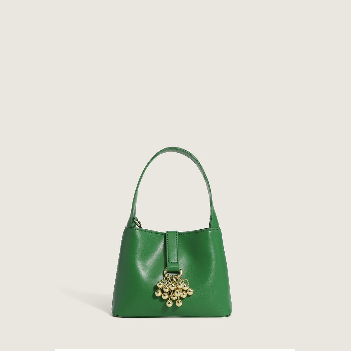 Women’s Gold Grapes Bucket Shoulder Bags in Vegan Leather image 7
