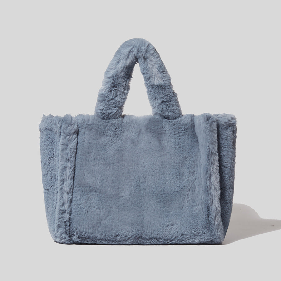 Women’s Large Faux Fur Tote Bags image 6