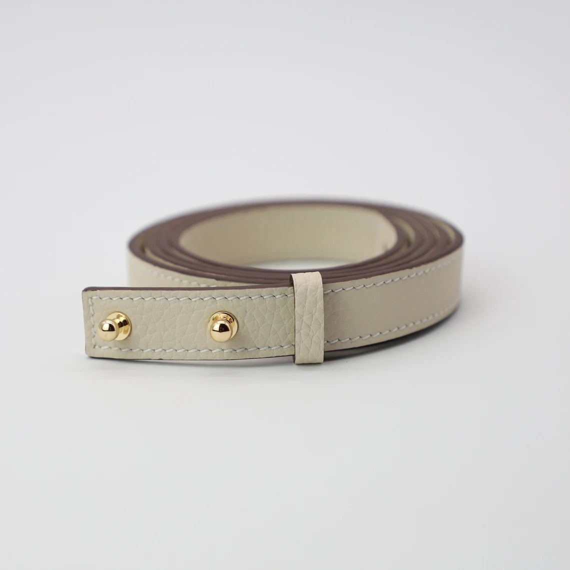 Hermès Style Swift Leather Bandoulière (18mm Ultra-Slim): Replacement Crossbody Strap Compatible with Constance Bags