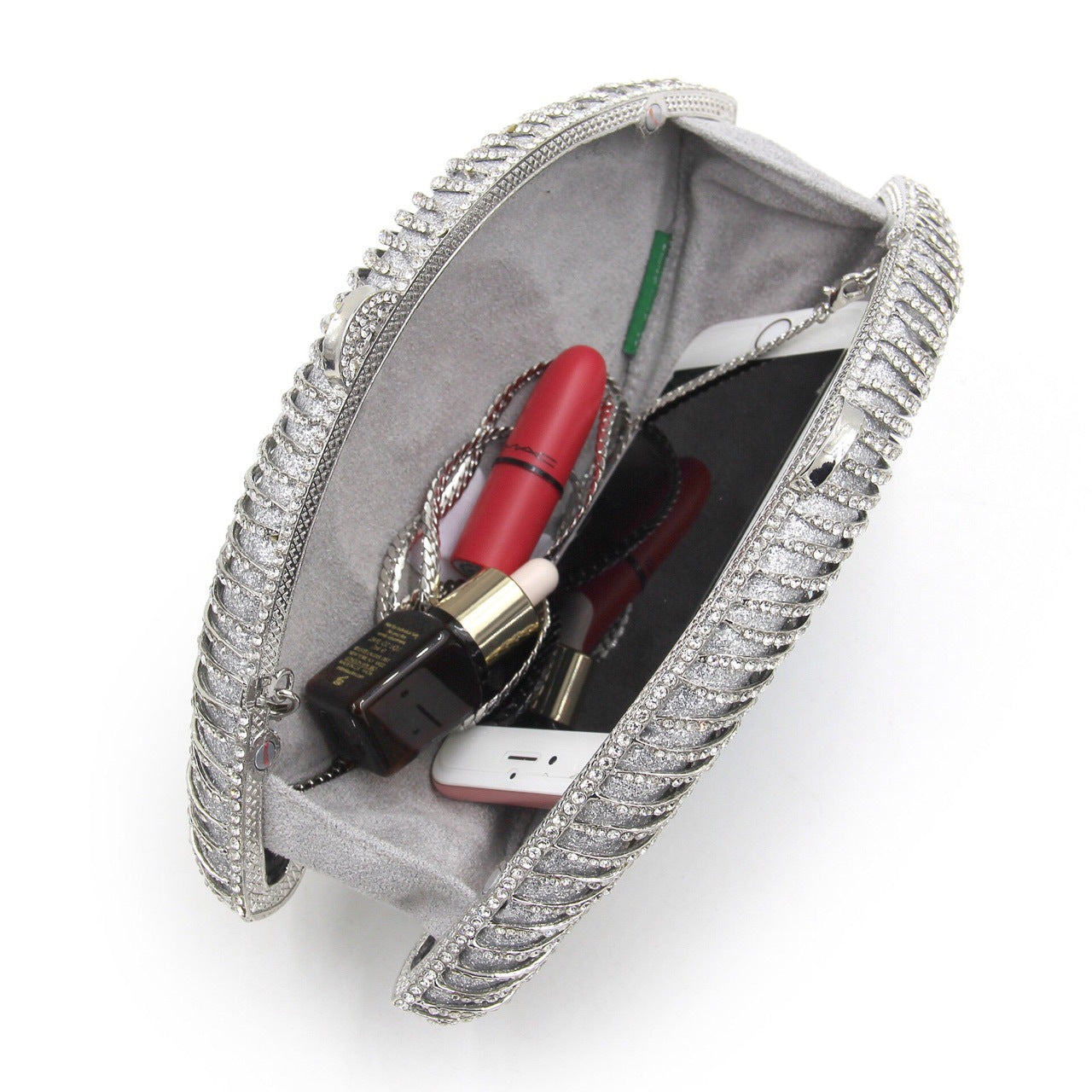 Women’s EYE SEE U Rhinestone Evening Clutch bags Handmade image 7