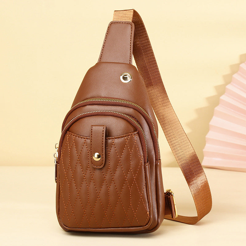 Women’s Quilted Multi-Pockets Sling Bags image 9