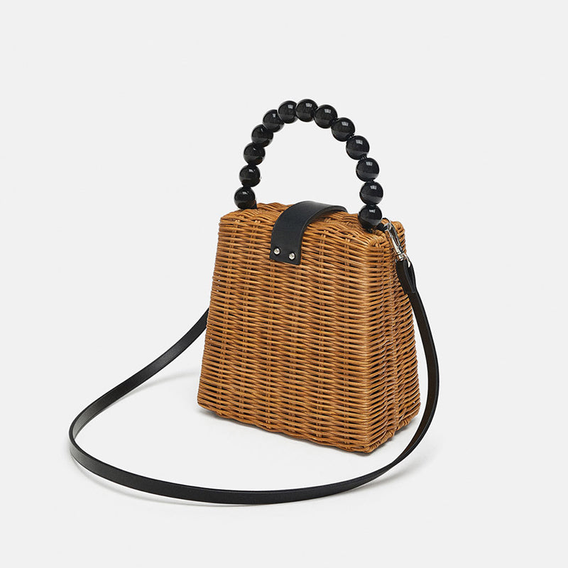 Women’s Mini Woven Handbags with Shoulder Strap image 4