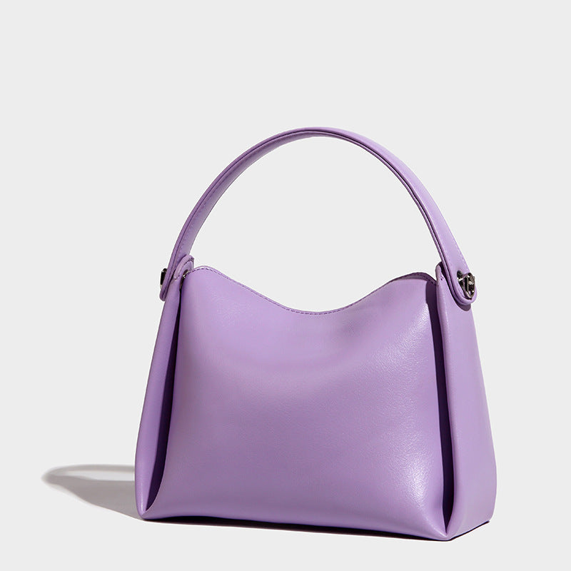 Women’s Minimal Top Handle Shoulder Bags in Vegan Leather image 6