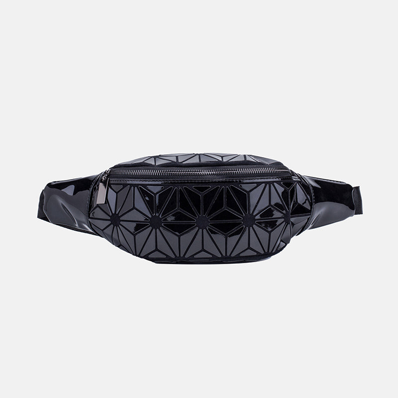 Women’s Metallic Geometric Zipper Fanny Packs image 6