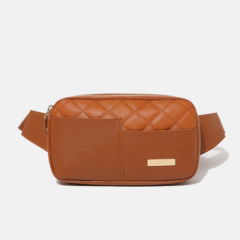 Women’s Stitching Quilted Waist Packs Sling Bags image 9