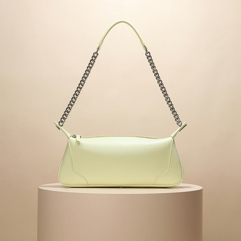 Women’s Classic Genuine Leather Baguette Bags image 8