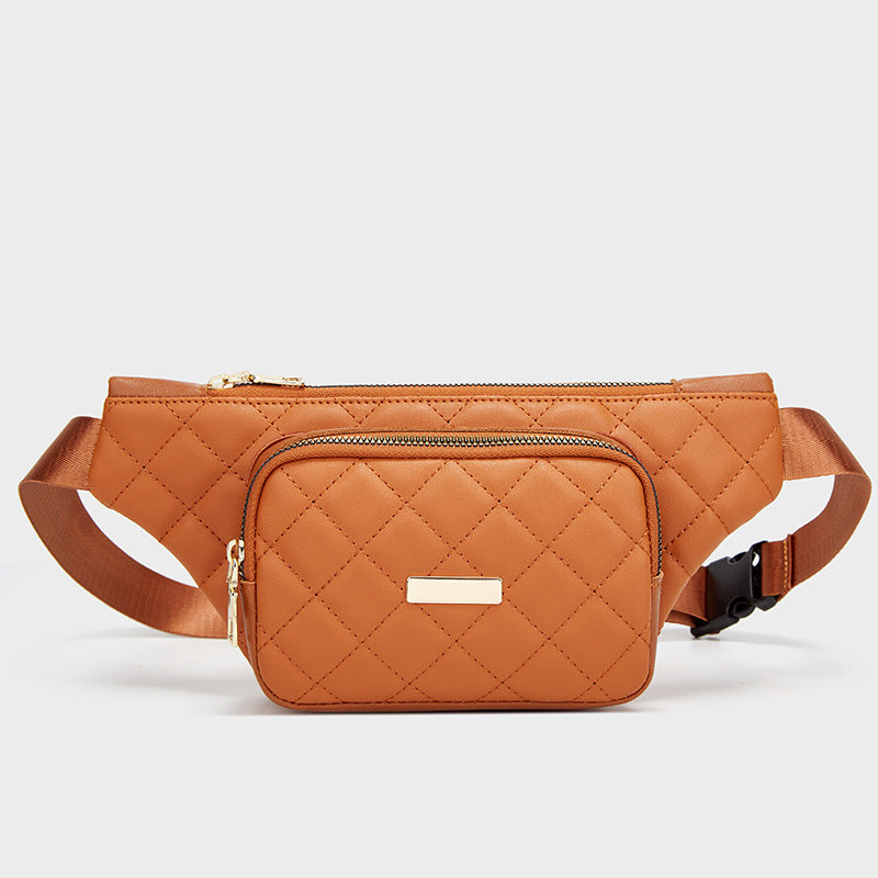 Women’s Quilted Multi-Pocket Cross Body Fanny Packs image 7