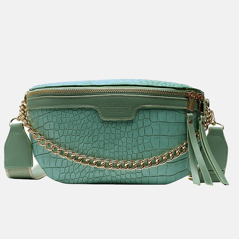 Women’s Croc Print Chains Cross Body Fanny Packs image 4
