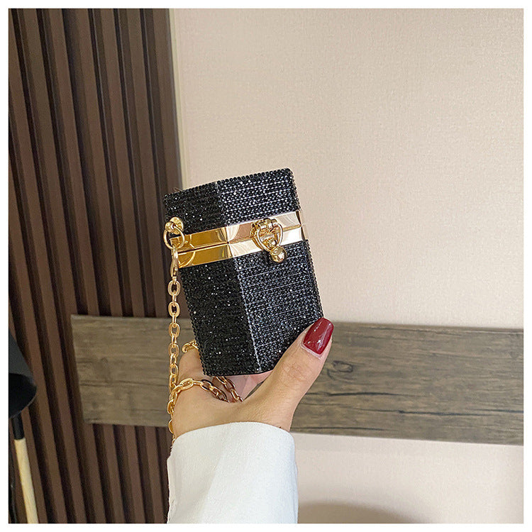 Women’s Mini Rhinestone Cylinder Evening Bags image 3