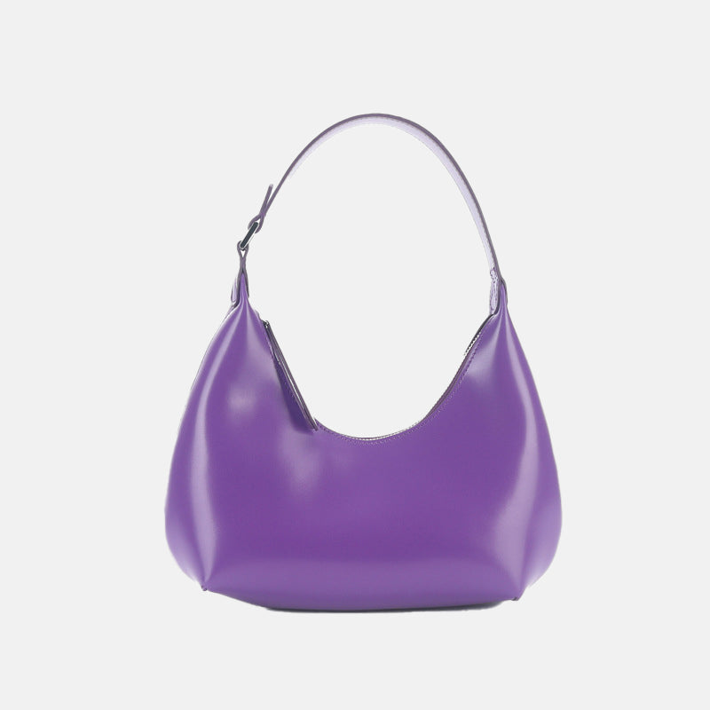 Women’s Genuine Leather Half Moon Hobo Bags image 9