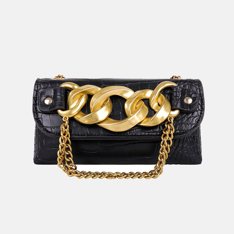 Women’s Croc Embossed Chains Waist Bags image 5