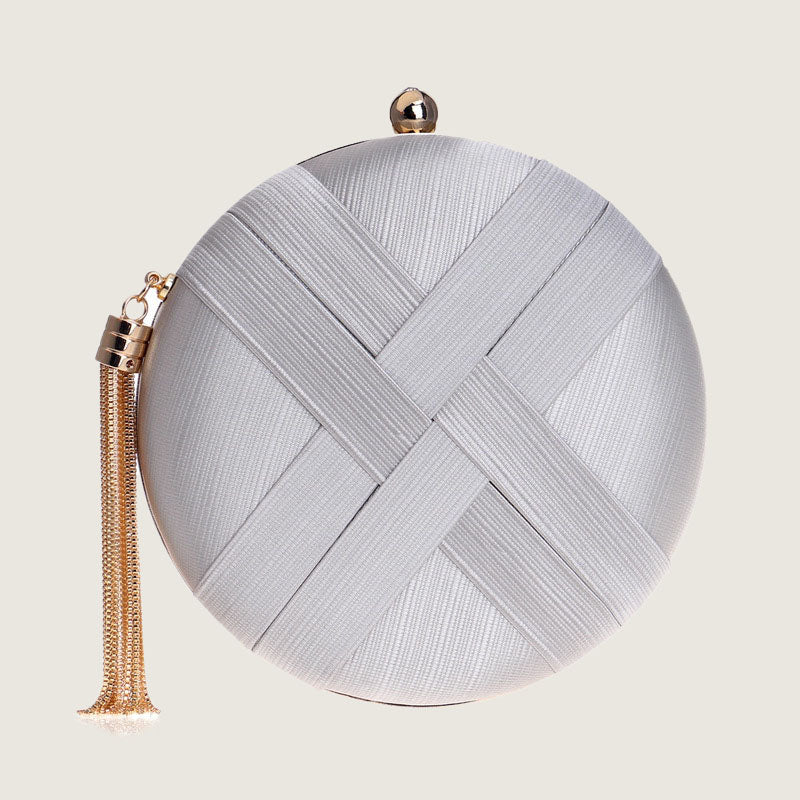 Women’s Round Tassel Evening Clutch Bags image 4