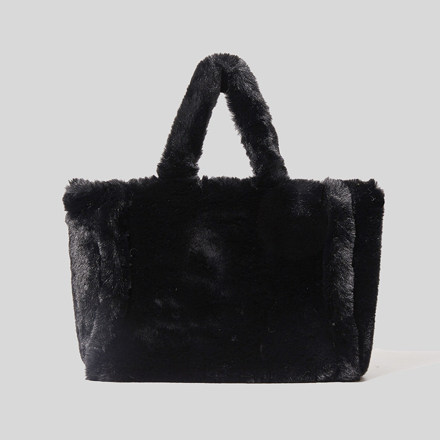 Women’s Large Faux Fur Tote Bags image 7
