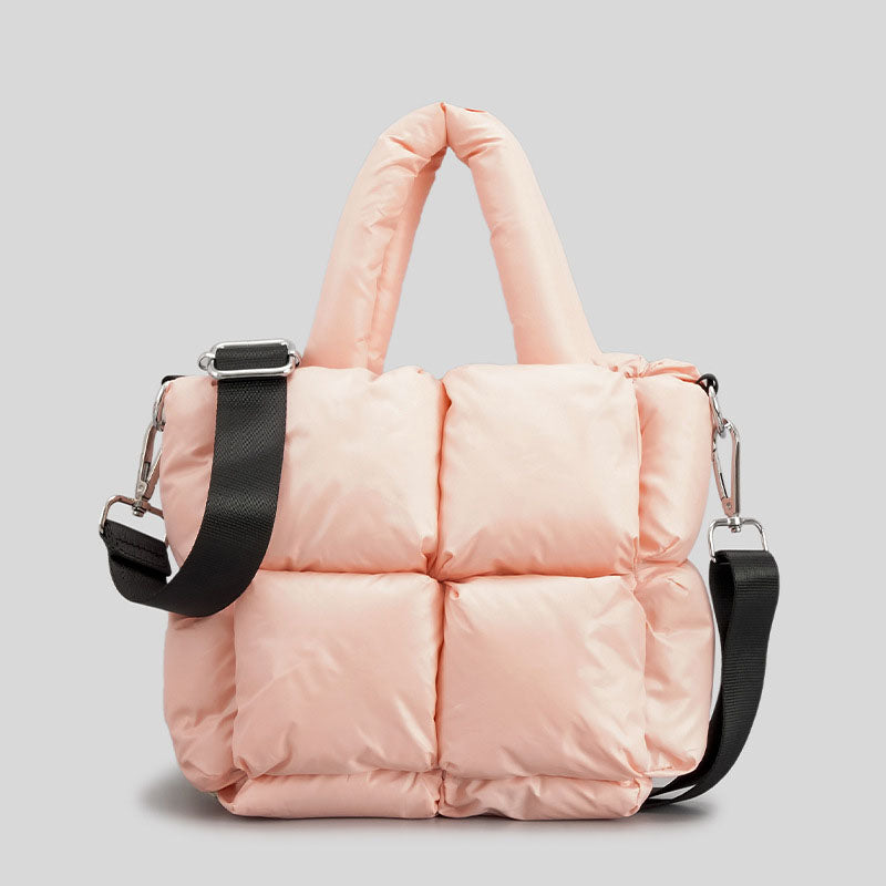 Women’s Square Padded Puffer Tote Bags image 7