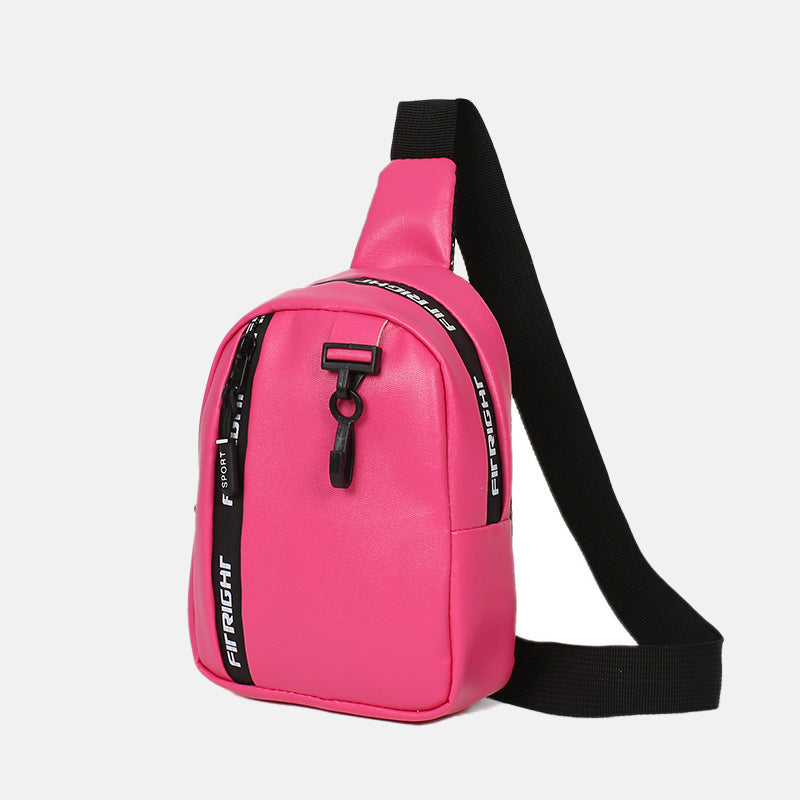 Women’s Letther Print Trim Crossbody Sling Bags image