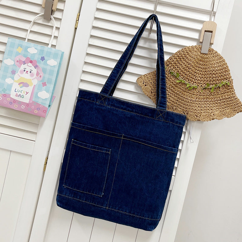 Women’s Jeans Soft Denim Tote Bags image 5