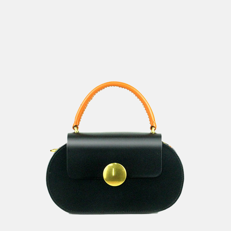 Women’s Mini Flap Genuine Leather Clutch Bags with Crossbody Strap image 8