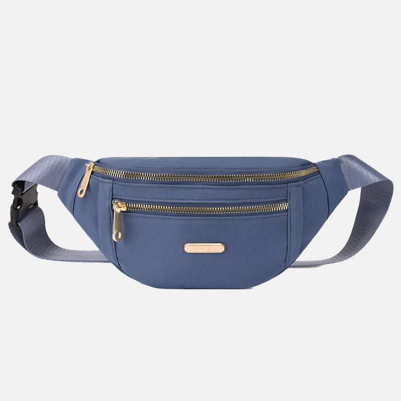 Women’s Double Zippers Waist Fanny Packs in Polyester image 9