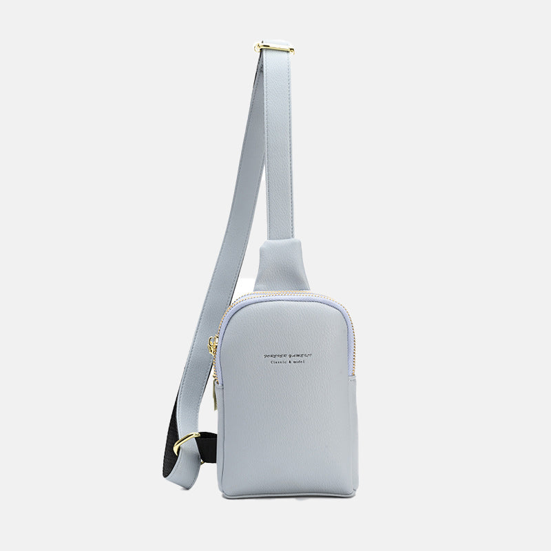 Women’s Minimal Textured Crossbody Sling Bags in Vegan Leather image 9