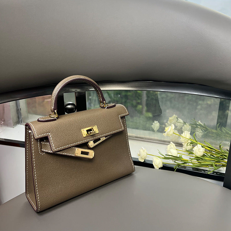Women’s Lizard Print Genuine Leather Small Top Handle Bags with Shoulder Strap image 6