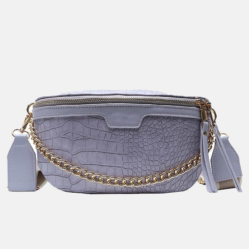Women’s Croc Print Chains Cross Body Fanny Packs image 5
