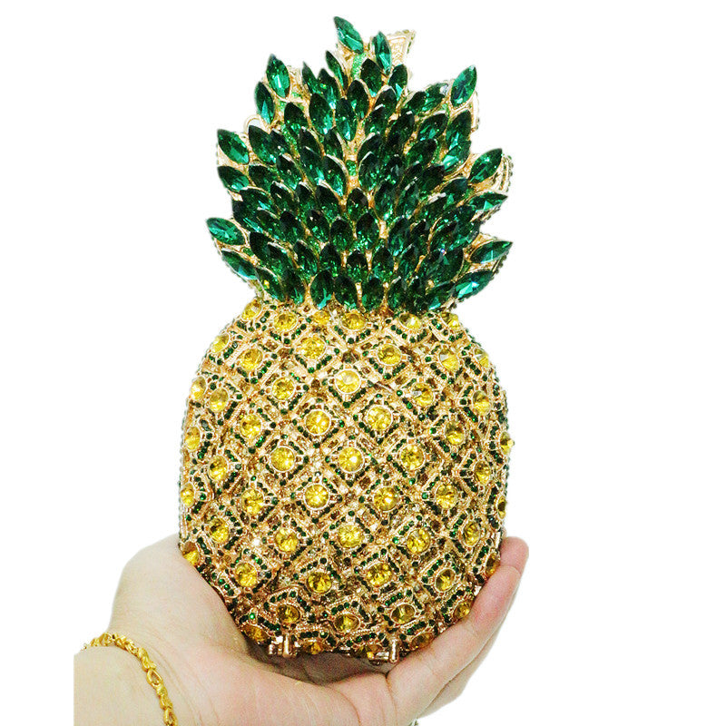 Women’s Handmade Rhinestones Pineapple Evening Clutch image 3