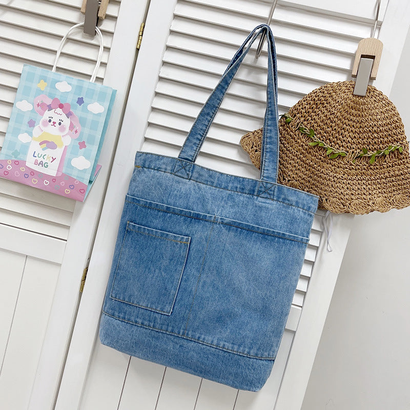 Women’s Jeans Soft Denim Tote Bags image 3