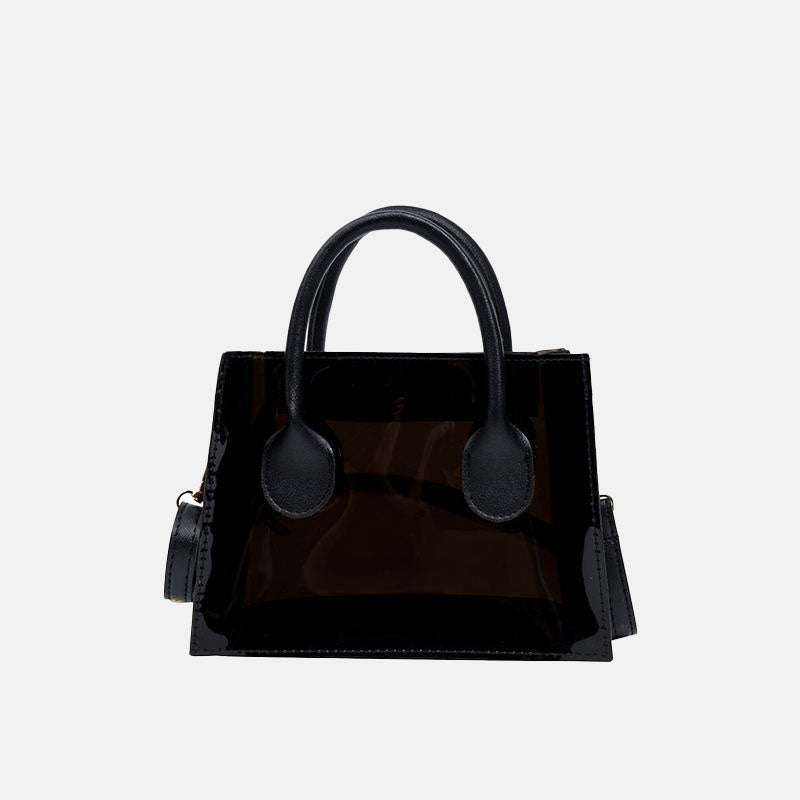 Women’s Small Clear PVC Satchel Handbags with Shoulder Strap image 5
