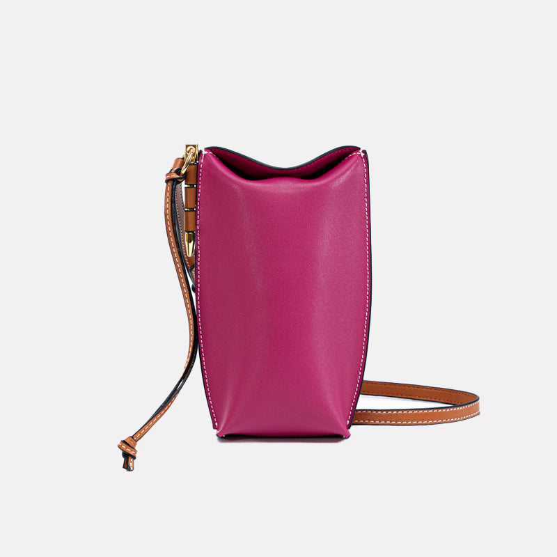 Women’s Genuine Leather Crossbody Mini Bucket Bags image 10