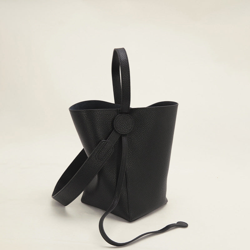 Women’s Genuine Leather Shoulder Bucket Tote Bags (3 Piece Set) image 8