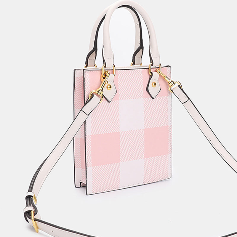 Women’s Pearls Top Handle Tote Bags with Shoulder Strap image 3