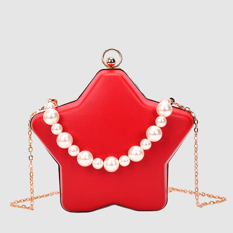 Women’s Star Pearls Chain Evening Clutch image 2