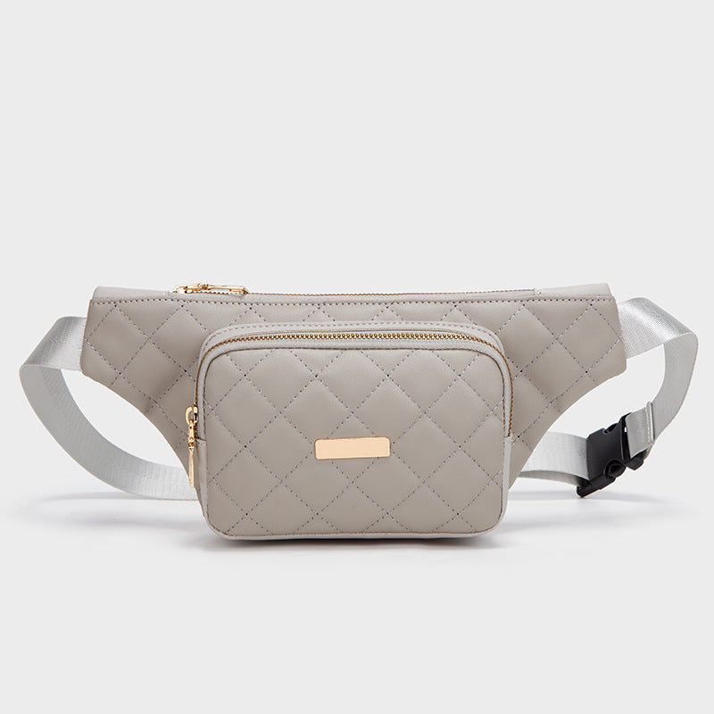 Women’s Quilted Multi-Pocket Cross Body Fanny Packs image 9