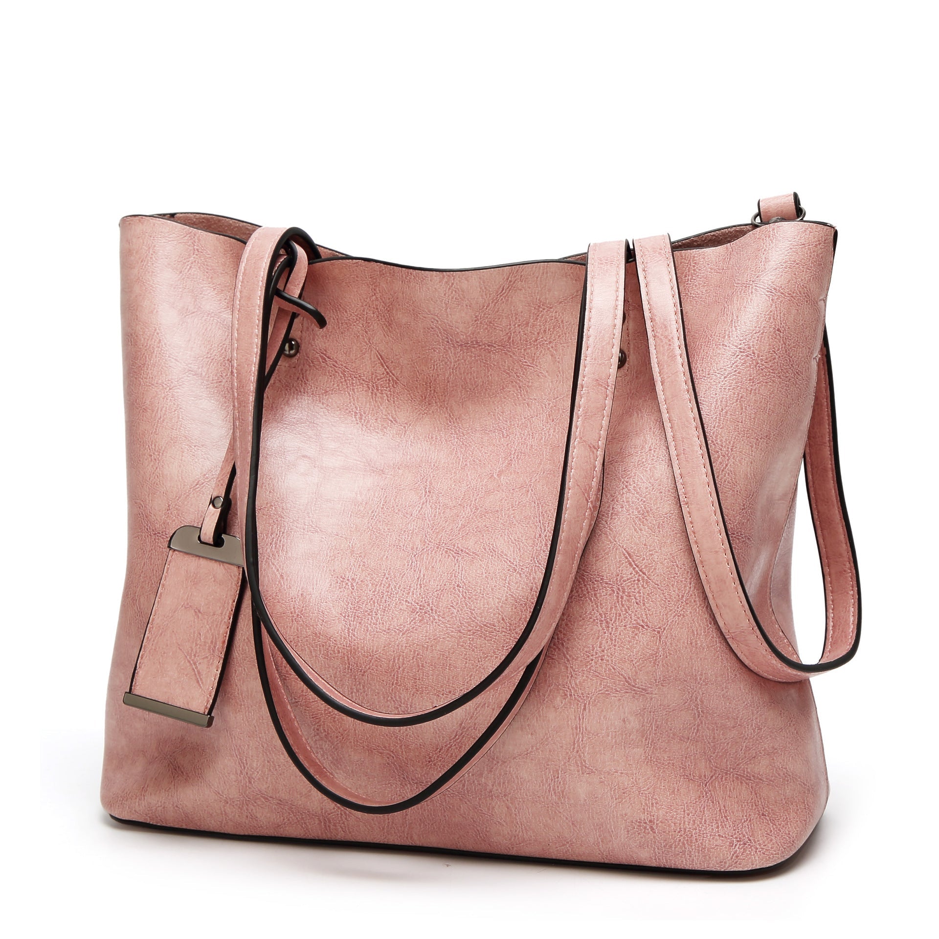Women’s Soft Vegan Leather Minimal Tote Bags image 12
