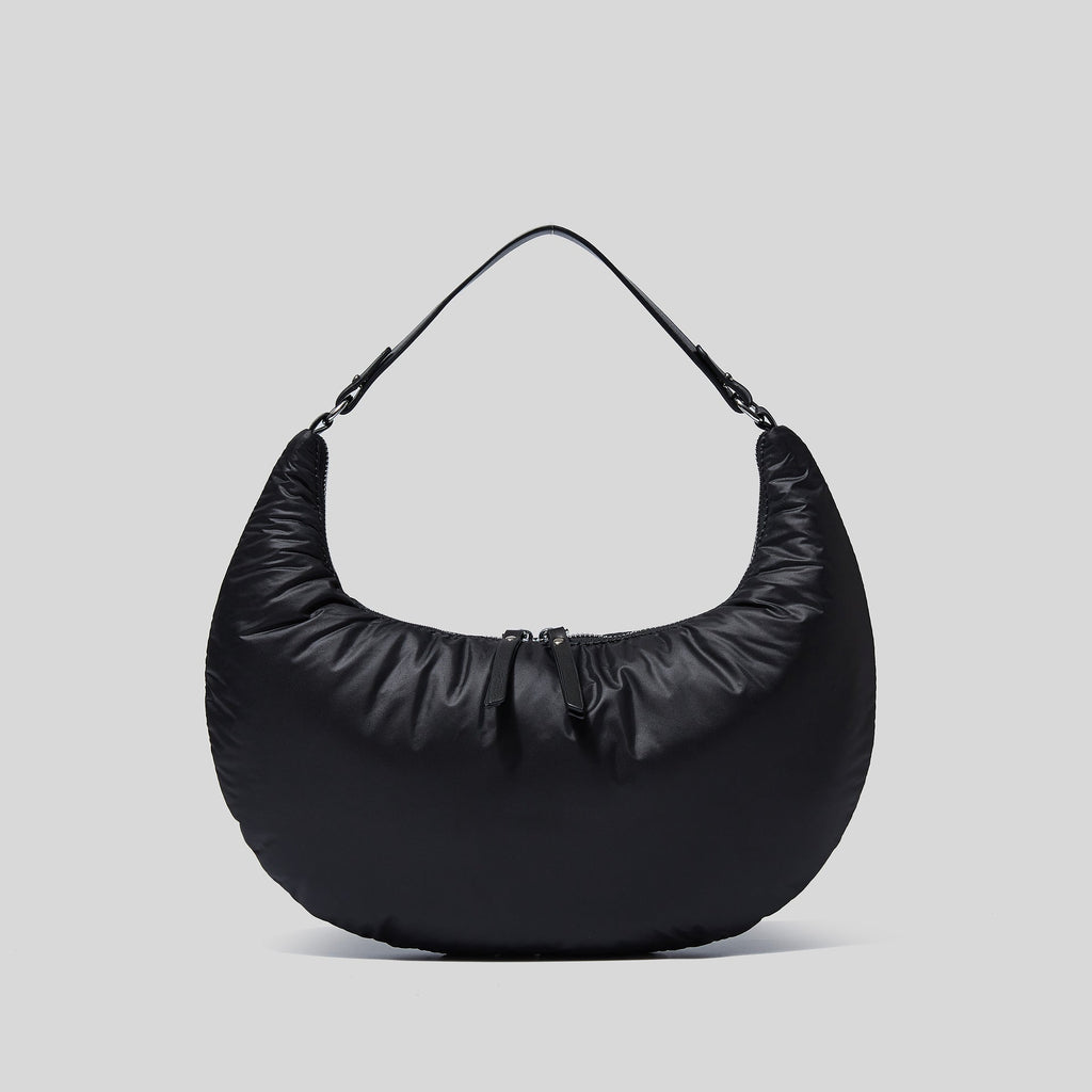 Women’s Padded Puffer Half Moon Hobo Baguette Bags image 9
