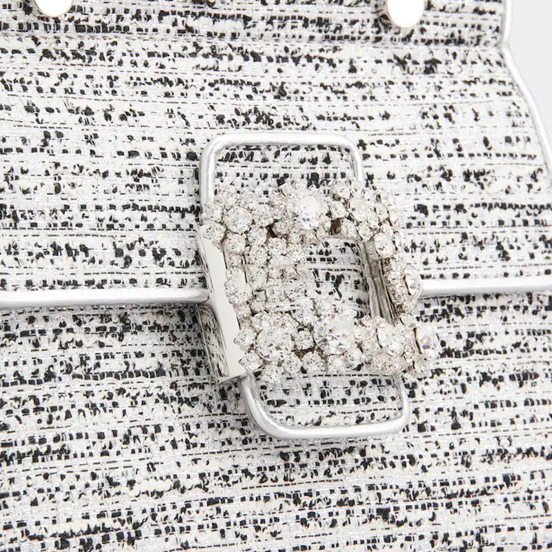 Women’s Velvet Rhinestone Small Handbags image 7