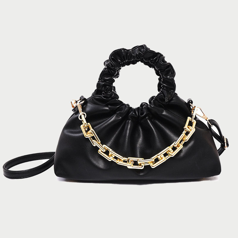 Women’s Slouchy Top Handle Bags with Chains image