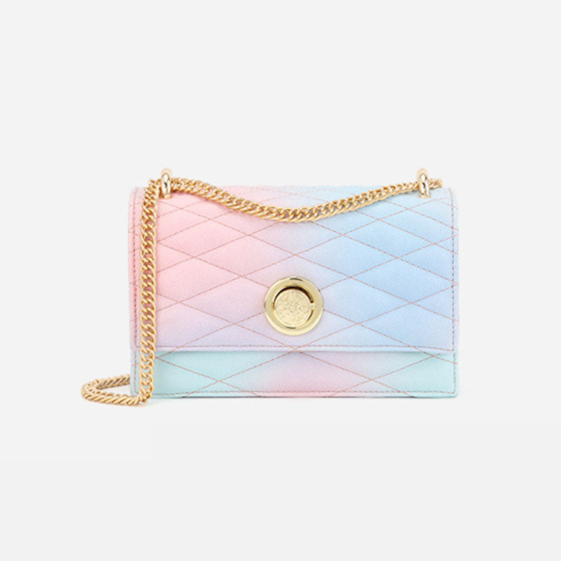Women’s Gradient Quilted Small Crossbody Bags with Chains image
