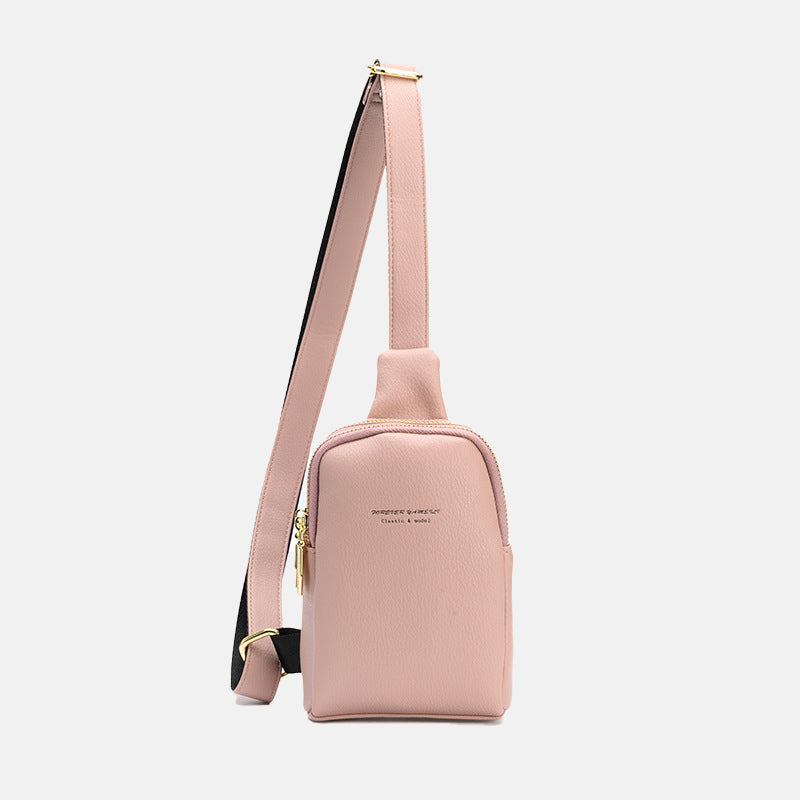 Women’s Minimal Textured Crossbody Sling Bags in Vegan Leather image 10